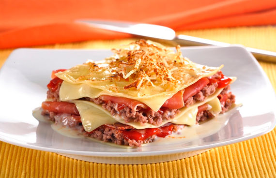 Receta de Lasagna de jamón y queso