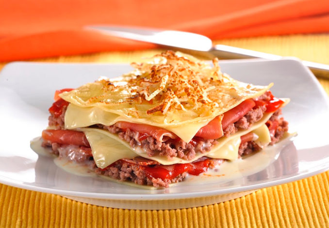 Receta de Lasagna de jamón y queso